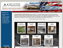 Tablet Screenshot of americandes-mfg.com